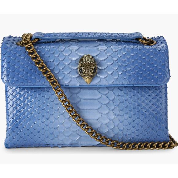 Kurt Geiger London Handbags - Kensington Croc-Embossed Leather Convertible Shoulder Bag NWT